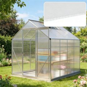 Greenhouse panel, transparent