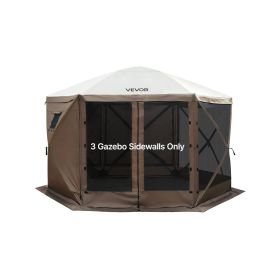 Canopy Sidewalls, 5.67 x 4.85 ft, Canopy Tent Walls with Waterproof and Sunlight Protection Layer, One-Sided Window Design