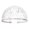 Garden Dome Igloo, 12 x 7.2 ft Outdoor Clear Bubble Tent for 4-7 Person, Weatherproof Geodesic Dome Greenhouse with Window
