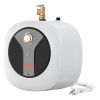 Electric Mini-Tank Water Heater 8-Gallon Tank, 1440W Hot Water Boiler Storage, Safety Temperature Pressure Valve Easy Install