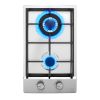 Gas Cooktop 12 inch, Max 12250BTU 2 Burners Built-in Stainless Steel Gas Stove Top