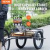 Bike Cargo Trailer, 275 lbs Load Capacity, Heavy-Duty Bicycle Wagon Cart, Foldable Compact Storage & Quick Release with Universal Hitch, 20" Wheels