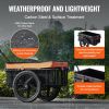 Bike Cargo Trailer, 88 lbs Load Capacity, Heavy-Duty Bicycle Wagon Cart, Foldable Compact Storage with Universal Hitch, Waterproof Cover, 16" Wheels