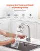 Faucet Mount Water Filter, Vertical Water Purifier for Sink Tap, Carbon Fiber Filters, Removes Chlorine Lead with 1 Filter