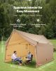 Camping Hot Tent, 2 Persons Cabin Hot Tent with Stove Jack, Waterproof Winter Tents Shelters with Vents
