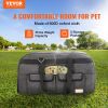 Cat Carrier with Wheels, Rolling Pet Carrier with Telescopic Handle and Shoulder Strap, Dog Carrier with Wheels for Pets under 35 lbs