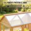 Greenhouse panel, transparent