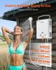 Portable Propane Water Heater, 6L Tankless Outdoor Water Heater, 41000 BTU 1.58 GPM Instant Hot Water