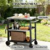 Outdoor bar cart, barbecue table,