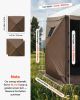 Canopy Sidewalls, 5.67 x 4.85 ft, Canopy Tent Walls with Waterproof and Sunlight Protection Layer, One-Sided Window Design