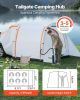 Inflatable SUV Tent with Awning, 8 x 6.7 ft 3-Season SUV Tailgate Tent with Ventilated Doors & Mesh Window