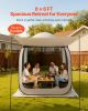 Screen House Tent, 6 x 6 ft, 4-6 Person Pop Up Screen Tent with Extended Awning, Portable Screened in Canopy with Carry Bag, Netting Sides, for Patio